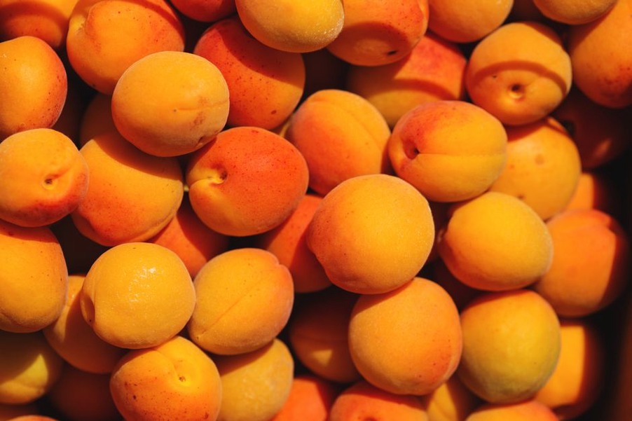 Abricots mûrs et confiture au chaudron